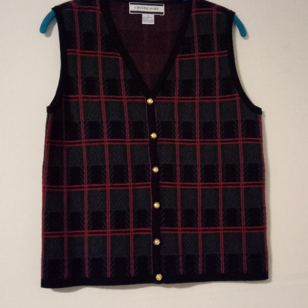 Crystal Kobe Knit Vest - EUC